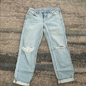 American Eagle Outfitters Light Blue Straight Leg Jeans